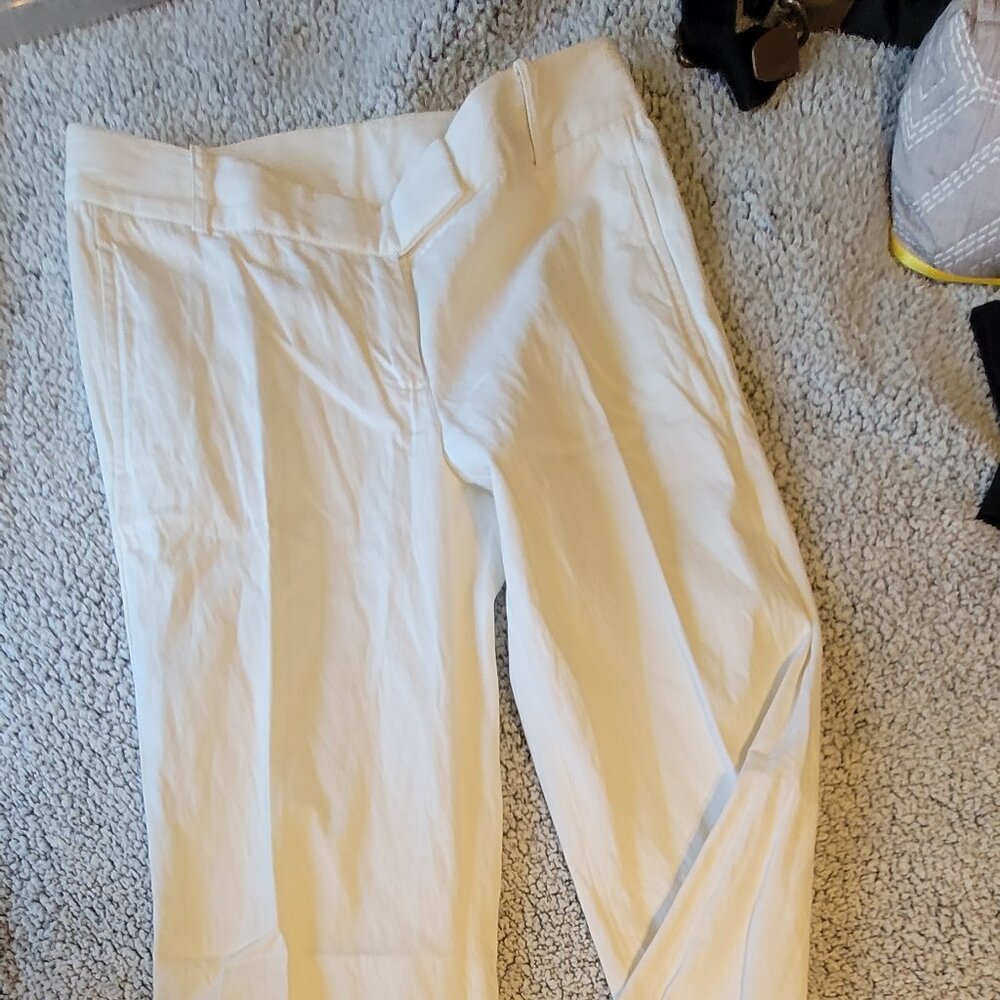 J. Crew White dress pant size 2